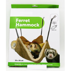 animallparadise 30 x 26 cm, Hammock with hiding place, Brown suede for Ferret Beds, hammocks, nesters