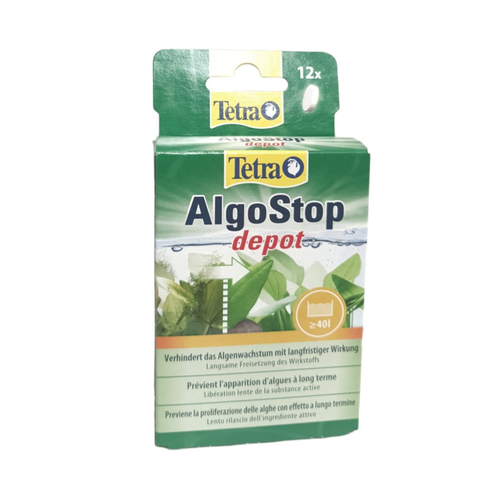 Tetra Algostop depot anti algen 12 Tabletten für Aquarium ZO-372327 Tests, Wasseraufbereitung