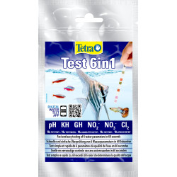 Tetra 10 bandelettes, Test 6 en 1pour aquarium Tests, traitement de l'eau