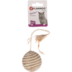 animallparadise 2 balls with feather ø 6 cm x 22 cm cat toy Games