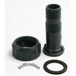 jardiboutique hose barb with nut 30/32 mm nut 1 inch 1/2 Aquatic basin