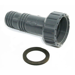 Jardiboutique hose barb with nut for 30/32 mm hose 1 inch 1/2" nut Water basin