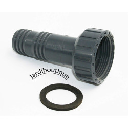 jardiboutique hose barb with nut 30/32 mm nut 1 inch 1/2 Aquatic basin