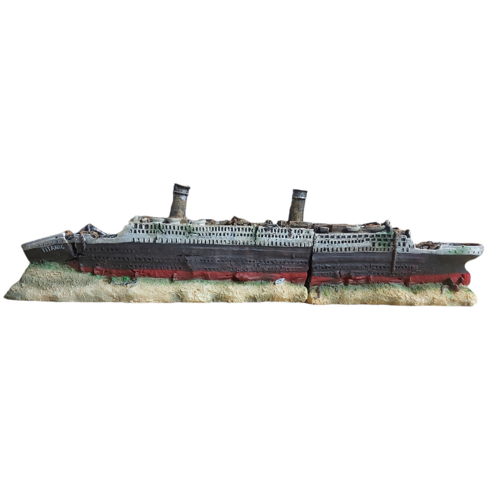 Decoração do naufrágio TITÂNICO em duas partes 38 x 9,5 x 5,5 cm. FL-410252 Bateau