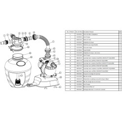 SCP EUROPE o-ring tank valve kit poolstyle piscine sand filter valve gasket