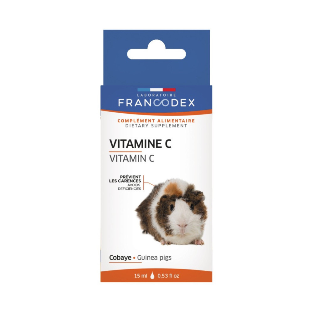 Francodex Vitamin C For Cobayes, 15 ml bottle. Snacks and supplements