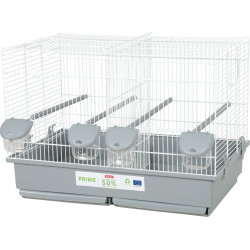 zolux Cage primo 57 white and gray 57 x 31 x 41 cm for birds. Bird cages