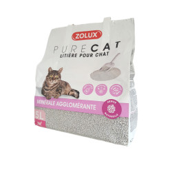 zolux Lettiera minerale profumata a zolle 5 litri o 4,34 kg per gatti ZO-476322 Cucciolata