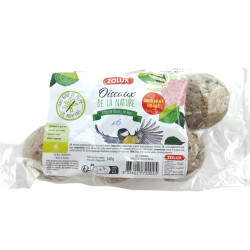 zolux 6 Boules de graisse de 90 gr toutes saisons pour oiseaux Boule de nourriture oiseaux
