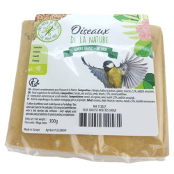 Insectenvetblok 300 gr voor natuurvogels animallparadise AP-ZO-172057 insectenvoedsel