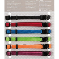 animallparadise 6 collars M-L 22 to 35 cm x 10 mm for puppy. different colors Puppy collar