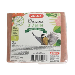 zolux Bloc de graisse baies sauvages 300 gr pour oiseaux de la nature. Boule de nourriture oiseaux