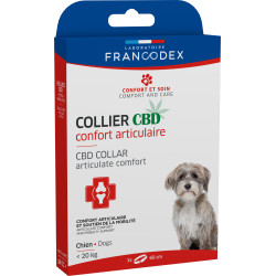 Francodex CBD collar for joint comfort for dogs under 20kg. Anti-Stress
