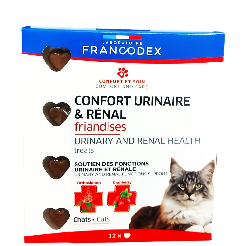 FR-170416 Francodex Golosinas para gatos para el confort urinario y renal. Golosinas para gatos
