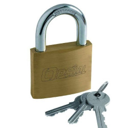 Jardiboutique Padlock with brass key - Width of the box: 45 mm - Height of the handle: 24,3 mm Product