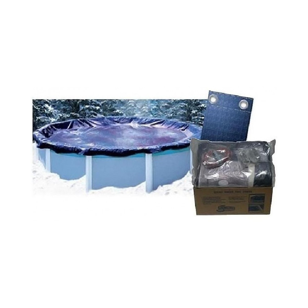 jardiboutique 3.65 X 7.31 m Wintering cover - above ground swimming pool Winter cover