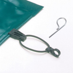 jardiboutique Kit di fissaggio morsetto nero per copertura piscina. JB-JOU-700-0015 accessorio per teloni
