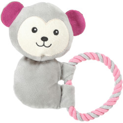 animallparadise Maxou rope plush 18 cm toy for puppies Peluche pour chien