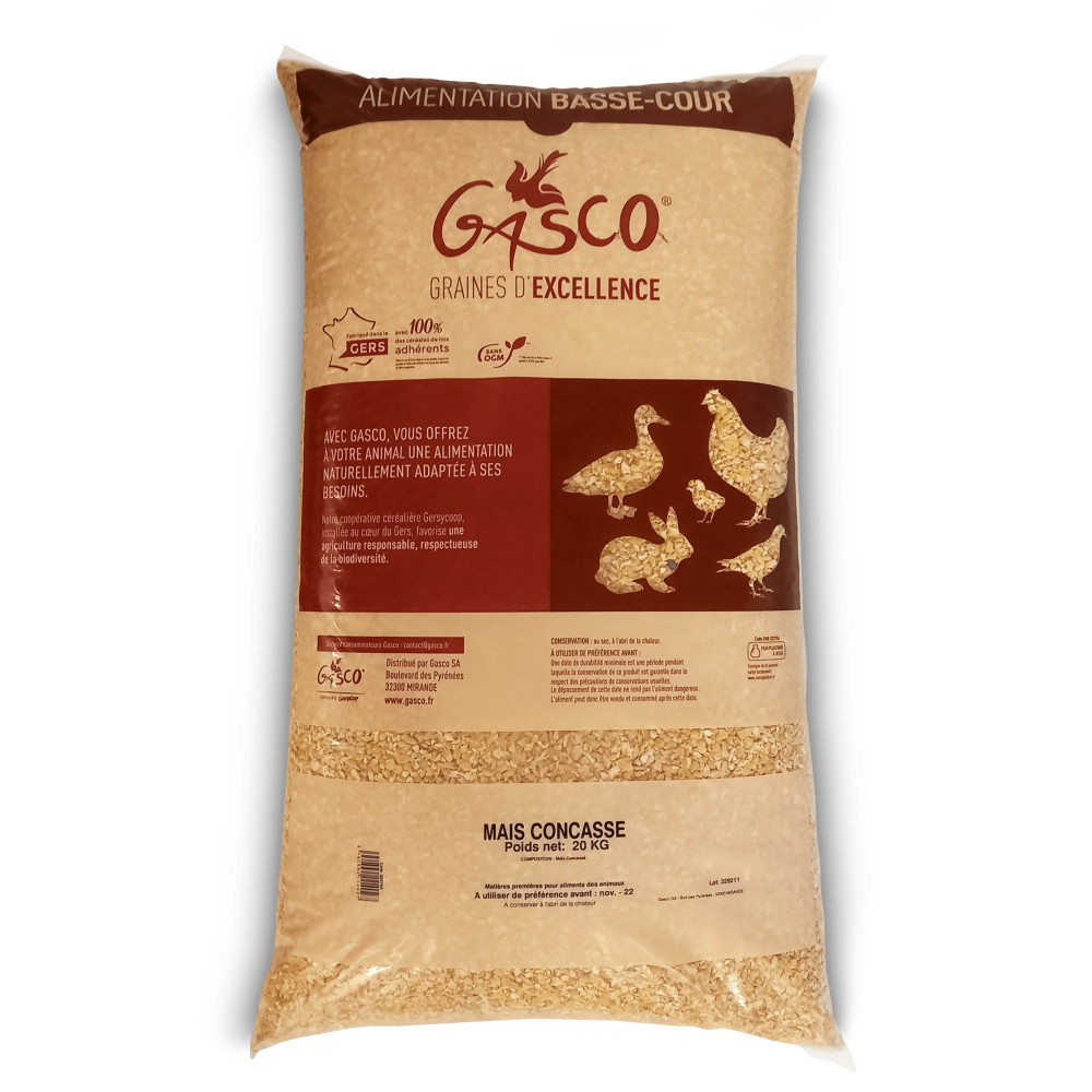 Maïs, gekraakt 20 kg voor voederdoeleinden Gasco GA-100151-30 Voedsel