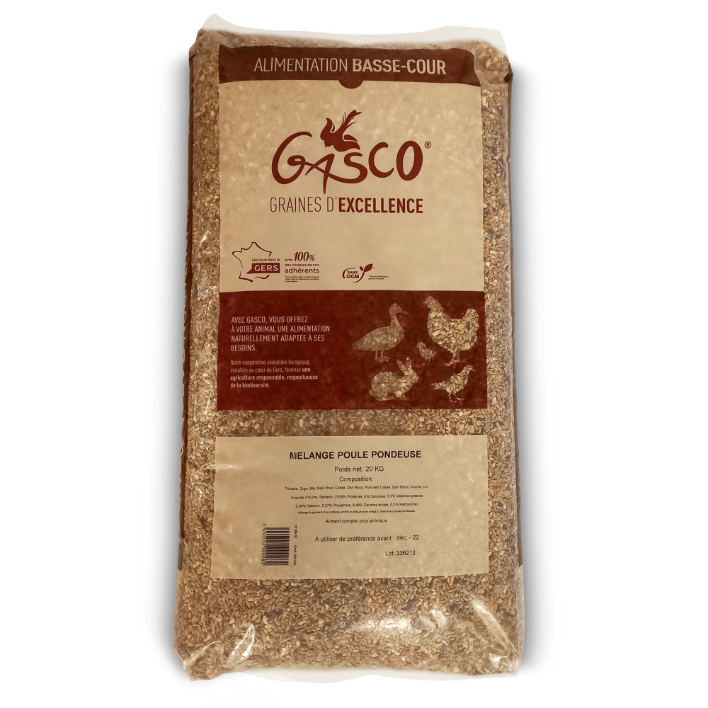 Zadenmix voor legkippen 20 kg laagbouw Gasco GA-10106-30 Voedsel