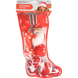 Flamingo 6 giocattoli in un calzino per Natale, giocattolo per cani FL-518139 Peluche per cani