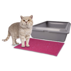 Esteira cor-de-rosa 30 x 40 cm para caixa de areia para gatos FL-561142 Esteiras de ninhada