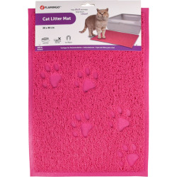 Flamingo Pink carpet 30 x 40 cm for cat litter box Litter mat