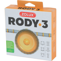 ZO-206036 zolux 1 rueda de ejercicio para jaulas silenciosas Rody3 color plátano tamaño ø 14 cm x 5 cm para roedores Rueda