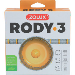 zolux 1 Silent exercise wheel for cage Rody3 banana color size ø 14 cm x 5 cm for rodents Wheel
