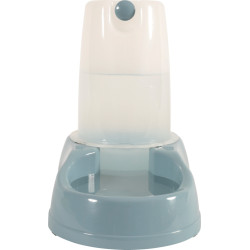 Stefanplast Distributeur d'eau 1.5 litres, bleu en plastique, pour chien ou chat Distributeur d'eau, nourriture
