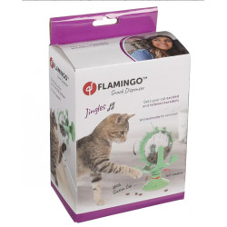 Groene traktatiedispenser voor katten Flamingo FL-561400 spelletjes voor traktaties
