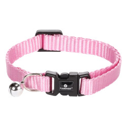 Flamingo Verstellbares Halsband von 19 bis 30 cm. rosa Farbe mit Glocke. für Katze FL-1031196 Halsband