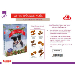 animallparadise Calendrier de l'Avent Noël pour Chien 8in1 Friandise chien
