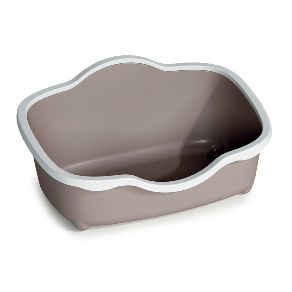 animallparadise Taupe litter box 59 x 39 x 27 cm for cats Litter boxes