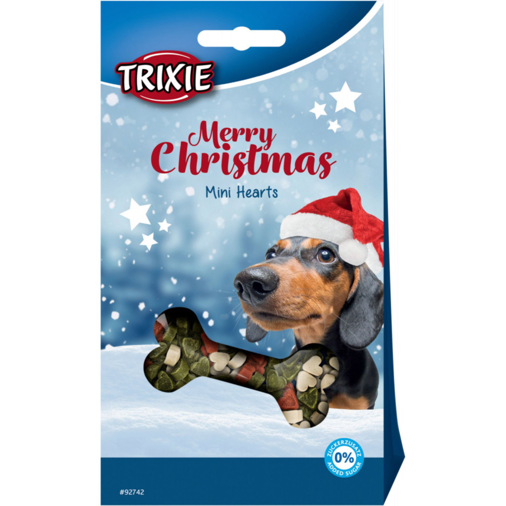 animallparadise Friandise Christmas mini coeur pour chien 140g Friandise chien