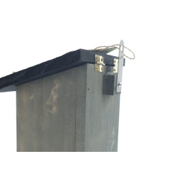 Womba silo vogelvoederhuisje grijs huis 25 cm Flamingo FL-110326 Zaad feeder