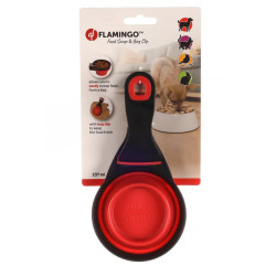 Flamingo 237ml 2 in 1 food scoop clip for resealing bags food accessory