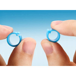 18 plastic ringen ø 8mm voor duivenidentificatie. animallparadise AP-bague-pigeon Accessoire