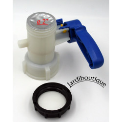 Interplast Vanne pour cuve IBC 1000 litres 2 pouce 60 mm Cuve ibc et accessoire