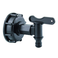 Generique Connection S60x6 with tap and spigot for quick coupling Aquaponics