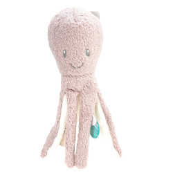 Flamingo Pink Octopus 33 cm tufflove fabric toy for dog Plush for dog
