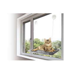 Flamingo Amaca per gatti per finestre di grandi dimensioni con vetro minimo di 60 cm FL-561230 Biancheria da letto
