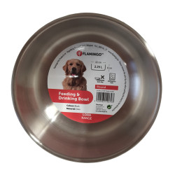 Flamingo Double wall food or water bowl ø22 cm 2,25 liter for dogs Bowl, bowl