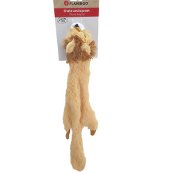 FL-522335 Flamingo Lion kiki juguete naranja 56 cm para perros Juguetes chillones para perros