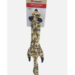 Flamingo Jouet Léopard beige 56 cm pour chien Jouets à couinement pour chien