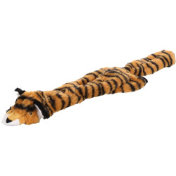 FLAMINGO Jouet Tigre orange 56 cm pour chien Jouets à couinement pour chien
