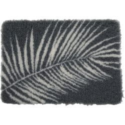 Zolux Tapis isolants pour chiens 50 x 70 cm gris avec motif végétal Tapis chien
