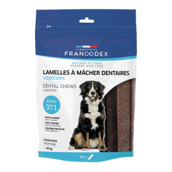 Francodex 15 Dental Chewing Slices 502g For Large Dogs over 30 kg Chewable candy