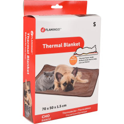 Flamingo Thermal mat S 70 x 50 x 1.5 cm brown for dog or cat Dog mat