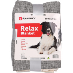 Flamingo Zupo grey blanket 100 x 70 cm for dogs dog blanket